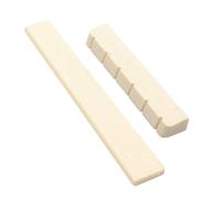 Juego de 2 tuercas para guitarra eléctrica moderna y vintage de 6 cuerdas, hueso de ganado ranurado para reemplazos, piezas de repuesto de guitarra