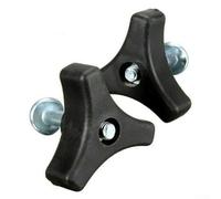 Juego de 2 tuercas y pernos triangulares para cortacésped Mountfield, construcción de plástico y metal, 50 mm de longitud, 8 mm de diámetro, compatible