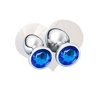 Juego de 2 uds. De joyas de gemas de lujo de acero inoxidable S M, conjunto de cuentas enjoyadas para mujeres/hombres, herramientas para aumentar la felicidad, aliviar el estrés