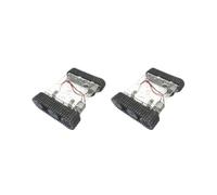 Juego de 2 unidades de acrílico 33GB520 Motor DC9-12V Tanque Chasis Track Crawler Kit DIY Robot