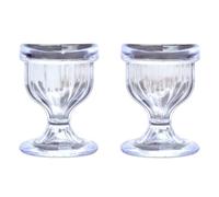 Juego de 2 vasos de lavado de ojos con estuche de almacenamiento, vasos reutilizables para enjuague de ojos para limpiar, refrescar y ojos saludables