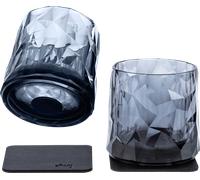 Juego de 2 vasos de plástico magnéticos 250 ml gris silwy®