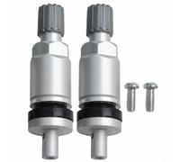 Juego de 2 vástagos de válvula de neumático sin cámara, vástago de válvula de sensor de presión de neumáticos de aleación de aluminio, TPMS hermético de alta y baja resistencia