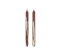 Juego de 2 Velas Drip Color Chocolate Negro
