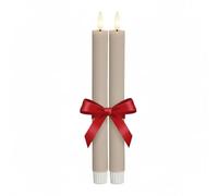 Juego de 2 velas LED Flame Stripe de cera