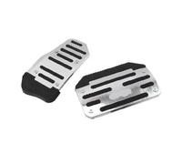 Juego De 2 Y 3 Cubiertas Para Pedales Acelerador Coche Transmisión Manual Automática Freno(Automatic Silver Set)