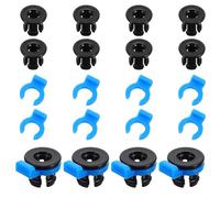 Juego de 20 abrazaderas de acoplador de tubo Bowden y clip Bowden de 4 mm compatibles con accesorios de impresora 3D, piezas de impresora de filamento de 1,75 mm