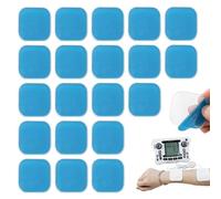 Juego de 20 almohadillas de gel de repuesto, 40 x 40 mm, almohadillas de gel para entrenamiento abdominal, almohadillas de electrodos para entrenamiento abdominal, almohadillas de gel compatibles con