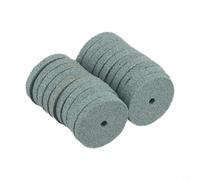 Juego de 20 almohadillas de molienda de 20 mm para mini amoladora giratoria con eje de 2,3 mm para alisar y dar forma a bordes de metal y carpintería