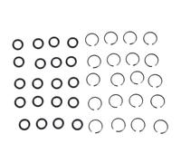 Juego de 20 anillos de retención de llave de impacto con juntas tóricas, accesorios de llave de impacto, anillos de retención de repuesto, accesorios de clip