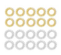 Juego de 20 anillos sensoriales para dedo, anillo de dedo/anillo de acupresión, reductor de estrés silencioso y masajeador