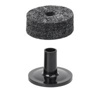 Juego de 20 arandelas y mangas de fieltro para platillos de tamaño estándar, almohadillas de fieltro y fundas de plástico para platillos