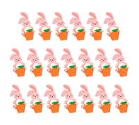 Juego de 20 cajas de cartón de conejo cajas de cartón zanahorias caja de caramelo caja de papel textura para suministros de fiesta