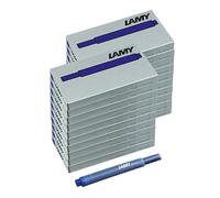 LAMY Juego de 20 cartuchos de tinta T10 con gran reserva de tinta. Adecuado para todos los modelos de pluma estilográfica Lamy - Contenido: 1,25 ml por cartucho - 5 unidades por paquete