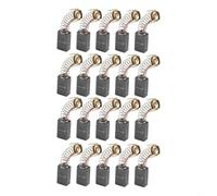 Juego de 20 cepillos de carbono para motores eléctricos, herramientas de repuesto CB103 de 6 x 10 x 15 mm con cables de cobre para taladro de martillo amoladora angular