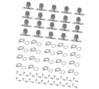 Juego de 20 cierres giratorios que incluyen ojales y tachuelas portátiles para un montaje seguro de lona, uso diario casual, cierres de montaje de tienda de campaña