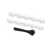Juego de 20 clips de cable de nailon reutilizables con imanes integrados para la gestión de cables en múltiples clips de alambre ajustables que ahorran espacio