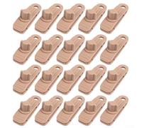 Juego de 20 clips de lona para exteriores resistentes para acampar y estructuras temporales (color oscuro)
