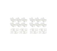 Juego de 20 Conectores LED Cob de 2 Pines y 8 mm para Tiras de Luces LED Cob de 8 mm