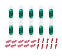 Juego de 20 conectores y abrazaderas impermeables para cortacésped robótico, para ajustes de límites