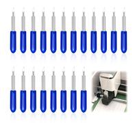 Juego De 20 Cuchillas De Repuesto De 60° Para Cricut Explore Air/Air 2/Air 3/Maker/Maker 3 Y Expression, Cuchillas De Repuesto, Para Materiales Profundos De 60° (Tapa Azul)
