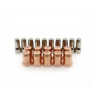 Juego de 20 electrodos de plasma PR0117 con puntas PD0114-10 de 1,0 mm para piezas de antorcha de corte de plasma compatibles con Trafimet S75