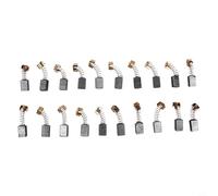 Juego de 20 escobillas de carbón de 5 x 8 x 12 mm para modelos de motor eléctrico CB57 CB64 CB75 CB85 1916278 piezas de repuesto para solucionar problemas intermitentes del motor