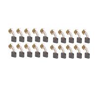 Juego de 20 escobillas de carbón de cobre de repuesto de alta resistencia al desgaste para motor, juego de escobillas de carbón para taladro eléctrico, amoladora angular, modelo
