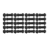 Juego de 20 Guardapolvos de Repuesto Kit Goma Negro | Protección Antipolvo para Pasadores y Pistones, Incluye Tapa para Purgador, Adecuado Mantenimiento Off-road y Taller
