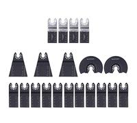 Juego de 20 hojas de sierra oscilantes universales para madera, metal, herramienta multifunción de liberación rápida, ideal para cortar madera, metal y plástico en proyectos de bricolaje y de