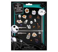 Juego de 20 imanes de Pesadilla Antes de Navidad (diseños de Sombras Coloridas), 20 Mini imanes, imanes de Nevera, imanes de Puerta y pequeños imanes para decoración de Nevera o Bolsas de Fiesta,
