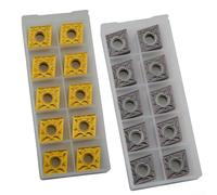 Juego de 20 insertos CNC de carburo CNMG431 y CNMG432 para mecanizado de acero, apto para procesos de corte intermitente y continuo