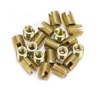 Juego de 20 insertos de rosca ranurados autorroscantes, accesorios de inserción de hilo autorroscante de acero al carbono 302 para la industria automotriz (Interior M2*0,4, exterior M4,5 * 0,5,