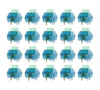 Juego de 20 interruptores mecánicos de teclado de perfil bajo de 5 pines optimizados para juegos y uso en oficina, con materiales y 80 millones de pulsaciones de teclas de esperanza de vida útil