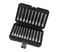 Juego de 20 llaves Allen de 3/8 pulgadas métricas de 3 12 mm británicas de 1/8 7/16 pulgadas, ideal para tareas mecánicas y manualidades, juego de almacenamiento de brocas resistente