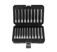 Juego de 20 llaves de vaso hexagonales de alcance extendido de grado industrial de 3/8 pulgadas para reparación de automóviles, juego de llaves Allen largas métricas y británicas