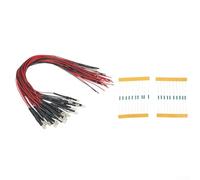 Juego de 20 luces LED de 3 mm en blanco cálido para diseños ferroviarios, compatible con 12 V ~ 18 V, perfecto para accesorios de modelo y habitaciones pequeñas