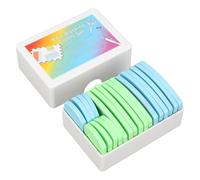 Juego de 20 peines para bloqueo de tejido, alfileres de bloqueo de punto de acero inoxidable con peines en azul y verde para labores de punto en suéteres, incluye estuche de plástico