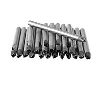 Juego de 20 Piezas de Herramientas de Perforación para Cuero, Punzón de Flor de Acero al Carbono, 5mm, para Artesanía en Cuero, Decoración DIY