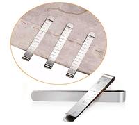 Juego de 20 pinzas de costura de acero inoxidable con regla de 3", accesorios de acolchado para clips mágicos, accesorios de inserción y marcado, clips de marcado para proyectos de costura