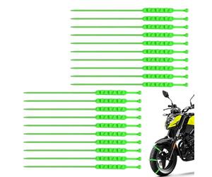Juego de 20 pinzas de nieve para neumáticos, reutilizables, antideslizantes, de nailon, con cremalleras de tracción, para camiones, invierno, carreteras, montañas, etc