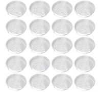 Juego de 20 platillos de plástico transparente para macetas, soporte de control constante del agua, transparentes, antideslizantes, impermeables, juego de varios tamaños para interiores y exteriores