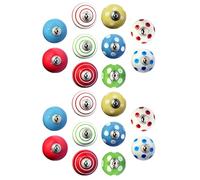 Juego de 20 pomos de cerámica en diversos colores, pintados a mano con diferentes diseños. Tiradores artesanales para armarios, cajoneras, cómodas y colgadores. Pomos clásicos de 40mm diámetro.