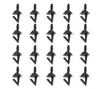 Juego de 20 protectores de pesca de estilo rompible, clips de soporte de cebo de pesca de mar, adecuados para aparejos de polea y aplicaciones de pesca de gancho largo