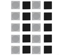 Juego de 20 recipientes cuadrados para monedas con inserciones de espuma, cajas de almacenamiento transparentes para coleccionistas, adecuados para varios diámetros de monedas entre 16 mm y 40 mm (D)