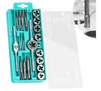 Juego de 20 roscas métricas M3-M12, terraja de roscar, machos de roscar y taladros, juego de brocas y brocas