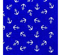 Juego de 20 servilletas (33 x 33 cm), diseño de anclas pequeñas en azul y mar