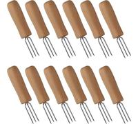 Juego de 20 soportes para maíz, tenedores antideslizantes para mazorcas con agarre cómodo, apto para lavavajillas, perfecto para barbacoas, asar, servir frutas