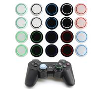 Juego de 20 Tapones de Silicona para el thumbstick para Mejorar el Agarre, compatibles con los mandos PS5, PS4, PS3, Xbox Series X/S, Xbox 360, Xbox Elite y Switch Pro: Tapones Protectores Multicolor