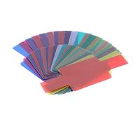 Juego de 20 tarjetas de filtro de gel de color fotográfico para cubierta de zapata caliente, adaptador convertidor de lente de cámara digital, tapa trasera, soporte de trípode
